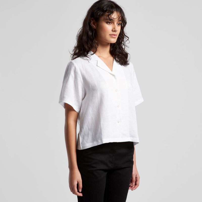 AS Colour Womens Linen Short Sleeve Shirts