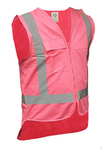 D/N H-back Safety Vest - Pink