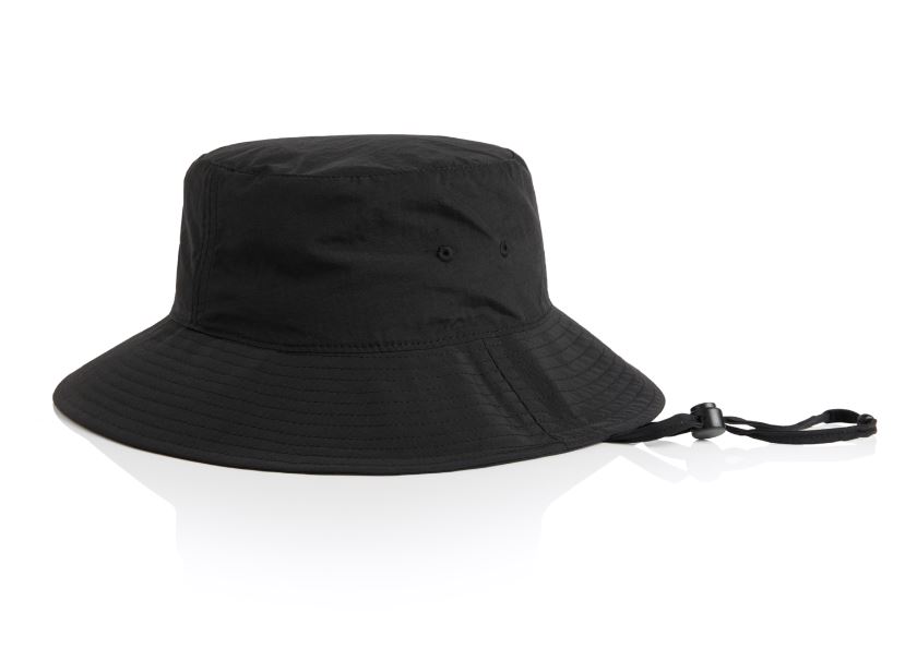 Nylon Wide Brim Bucket Hat