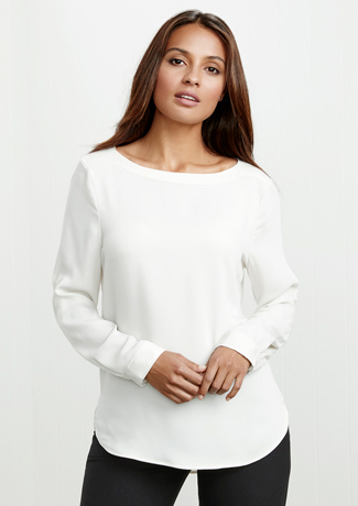 Biz Collection Ladies Madison Boatneck Blouse