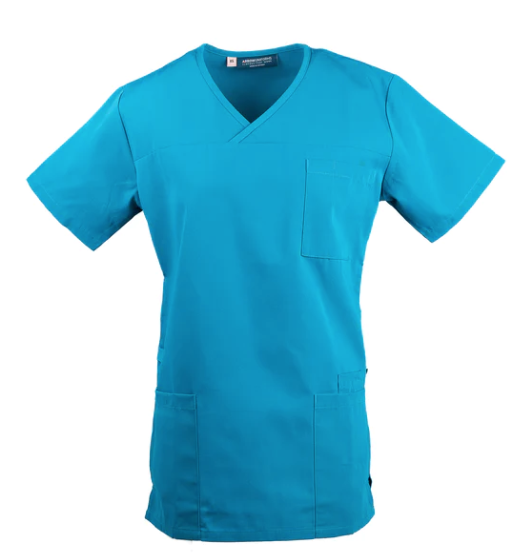 Unisex V Neck Scrub Top