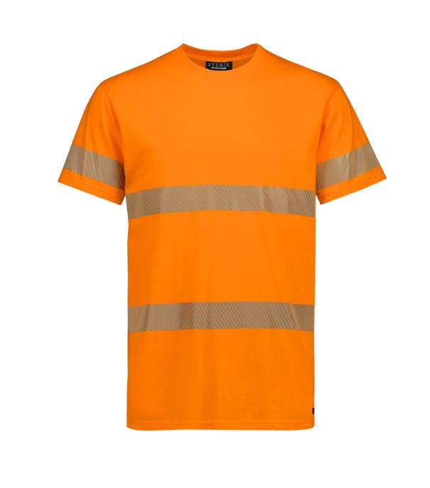 Men's Hi Vis Segmented Taped Cotton Tee