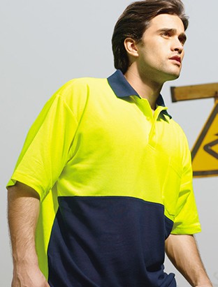 Unisex Adults Hi-Vis Poly/Cotton Polo S/S