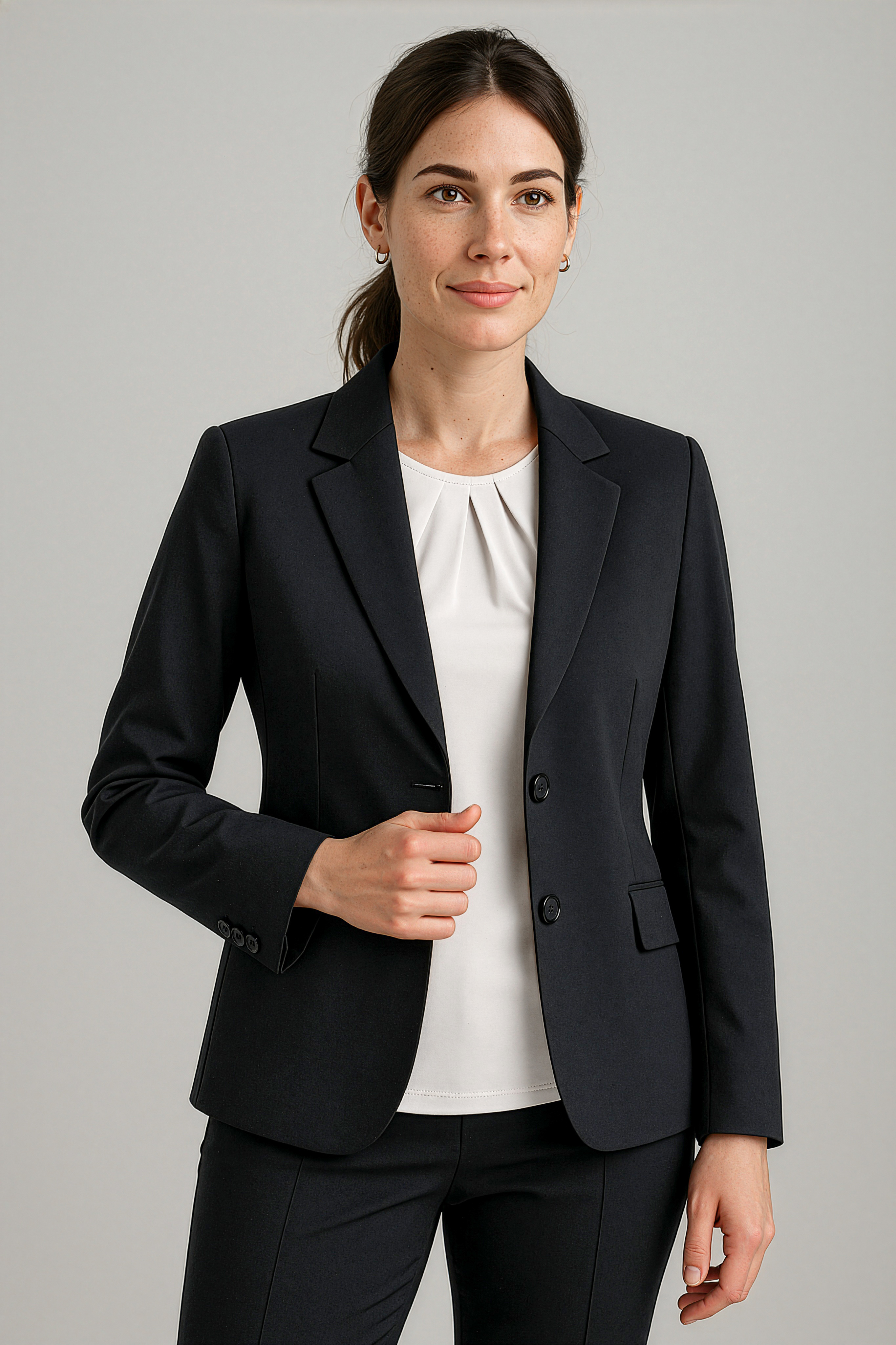 Womens Comfort Wool Stretch Longline Jacket