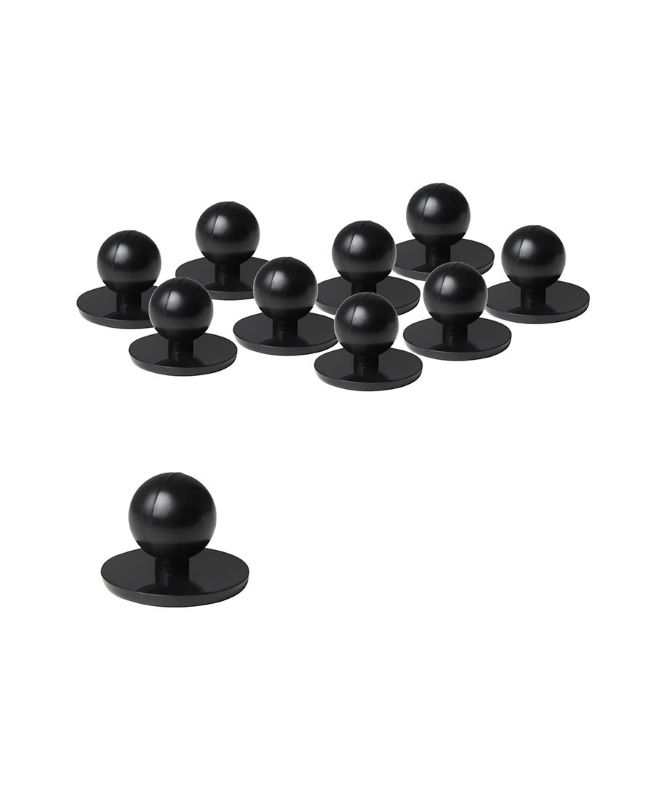 JBs Chefs Button Black - ( 100pcs/poly bag )