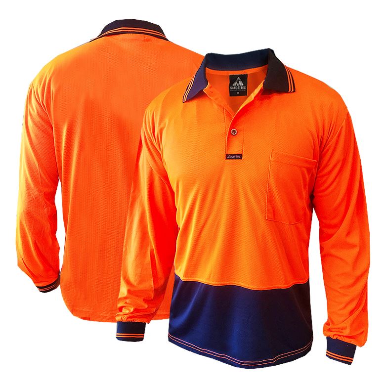 Microfibre Long Sleeve Polo