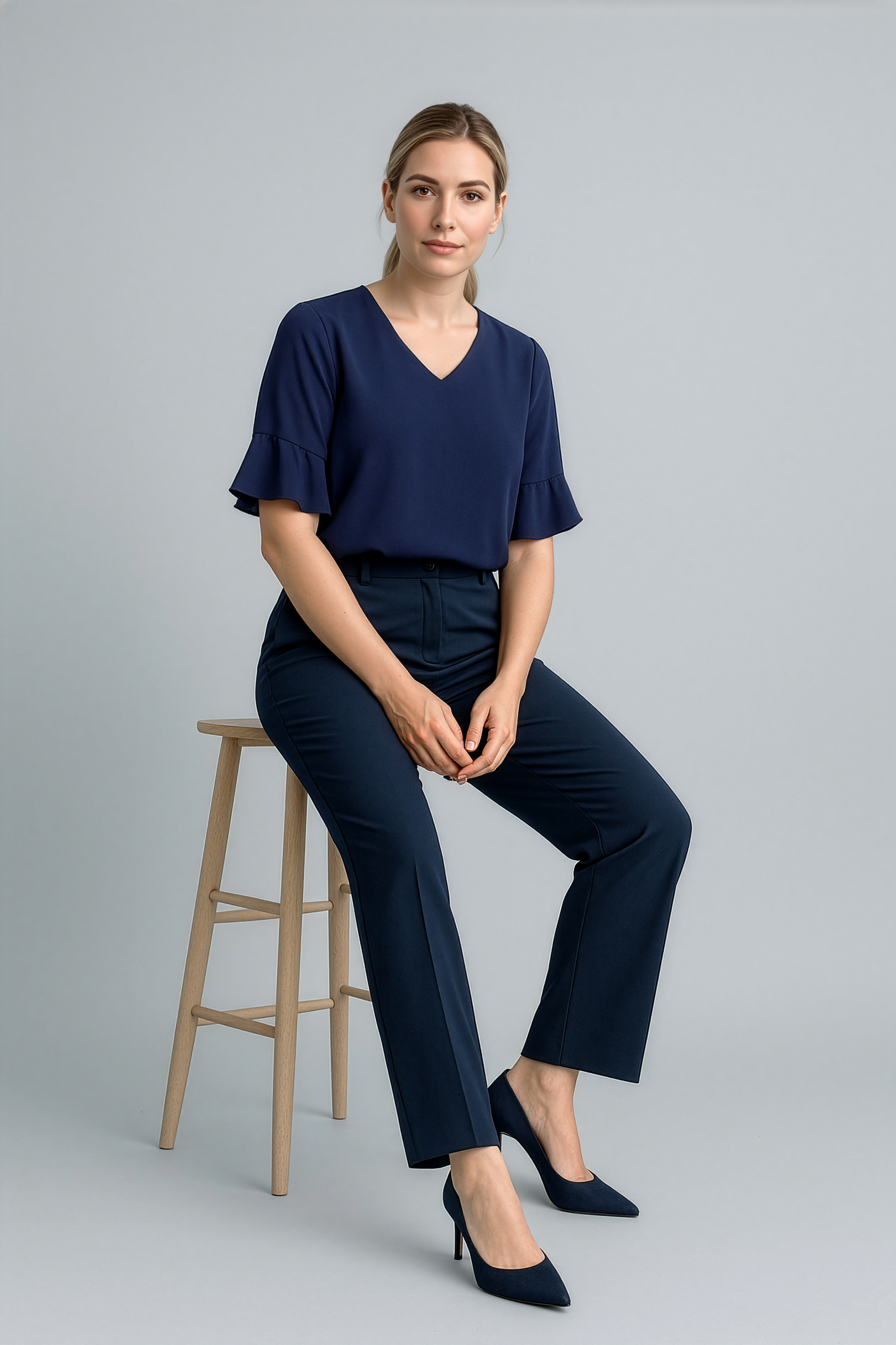 Biz Corporates Womens Adjustable Waist Pant