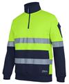JB's 350g Hi Vis (D+N) 1/2 Zip Trade Fleece