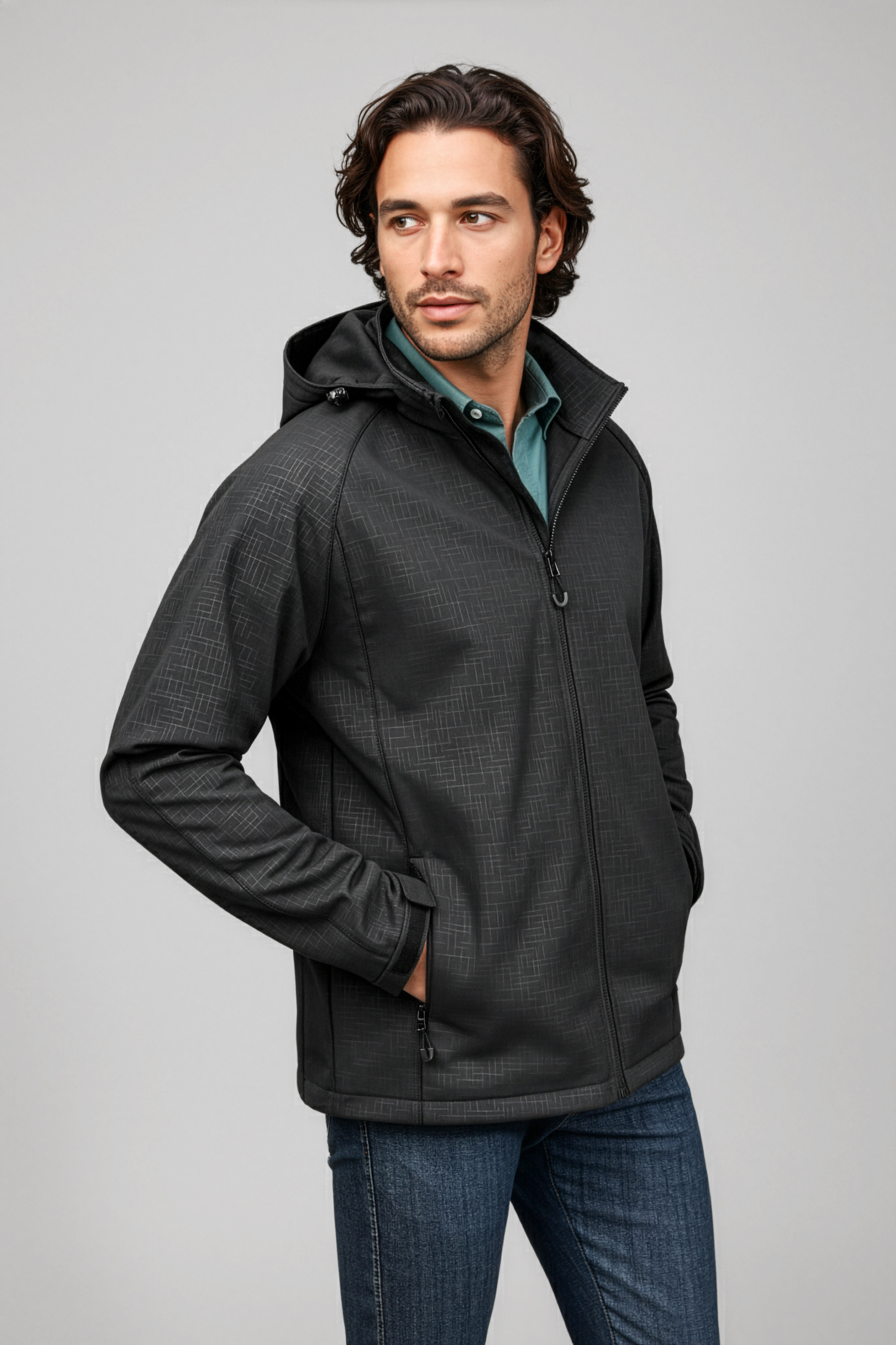 Biz Collection Mens Geo Jacket