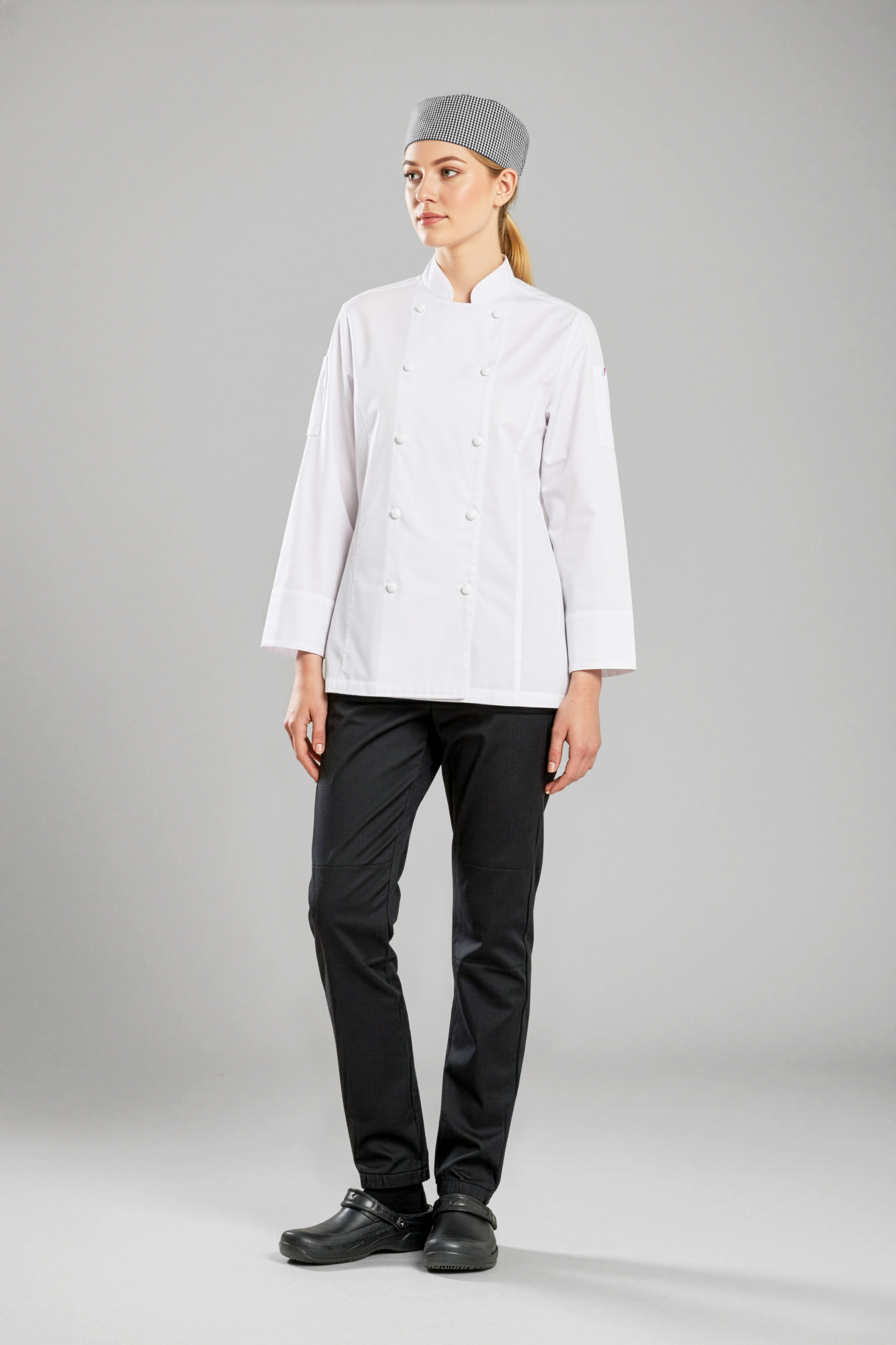 Gusto Womens Cotton L/S Chef Jacket