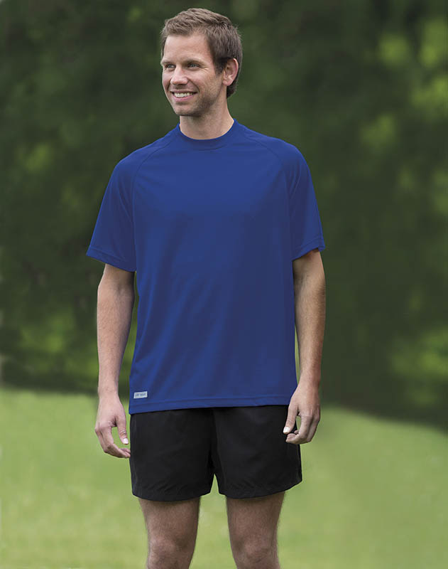 BMV Dri Gear Plain Raglan Tee - Mens