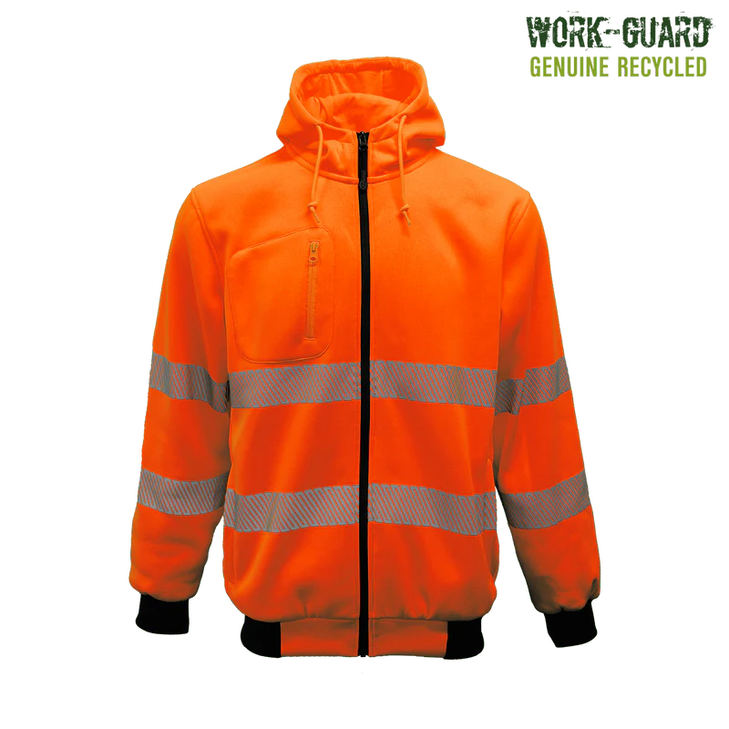 R503X Workguard Recycled PET Zipped D/N Hoody - Oversize