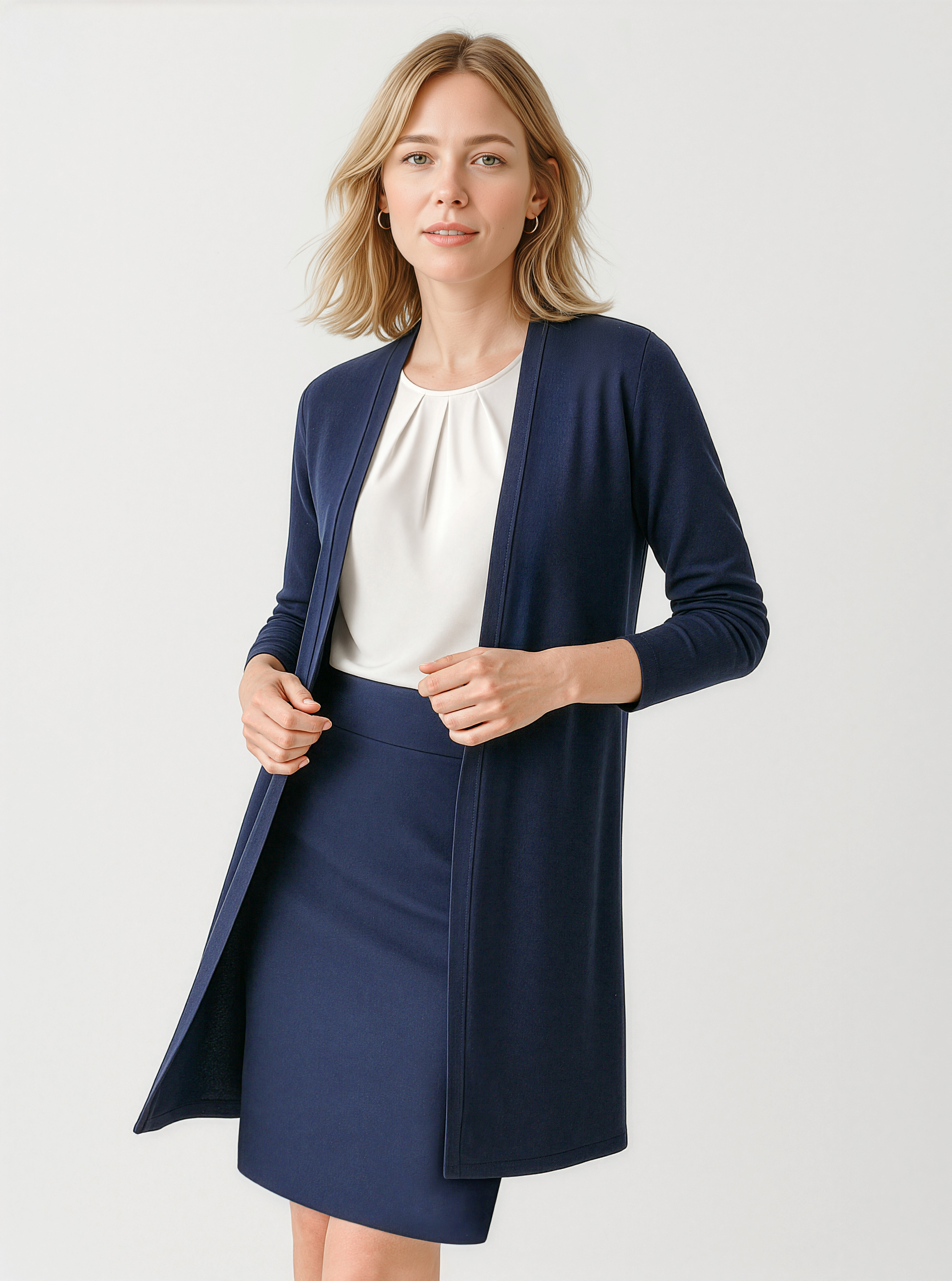 Biz Corporates Womens Chelsea Long Line Cardigan