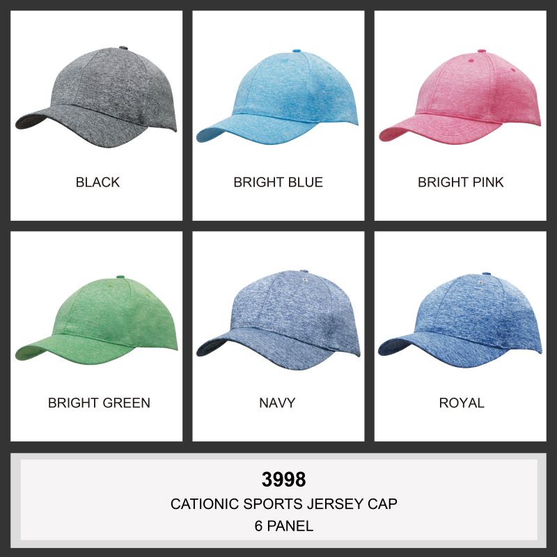 Headwear 6PNL Cationic Sports Jersey Cap