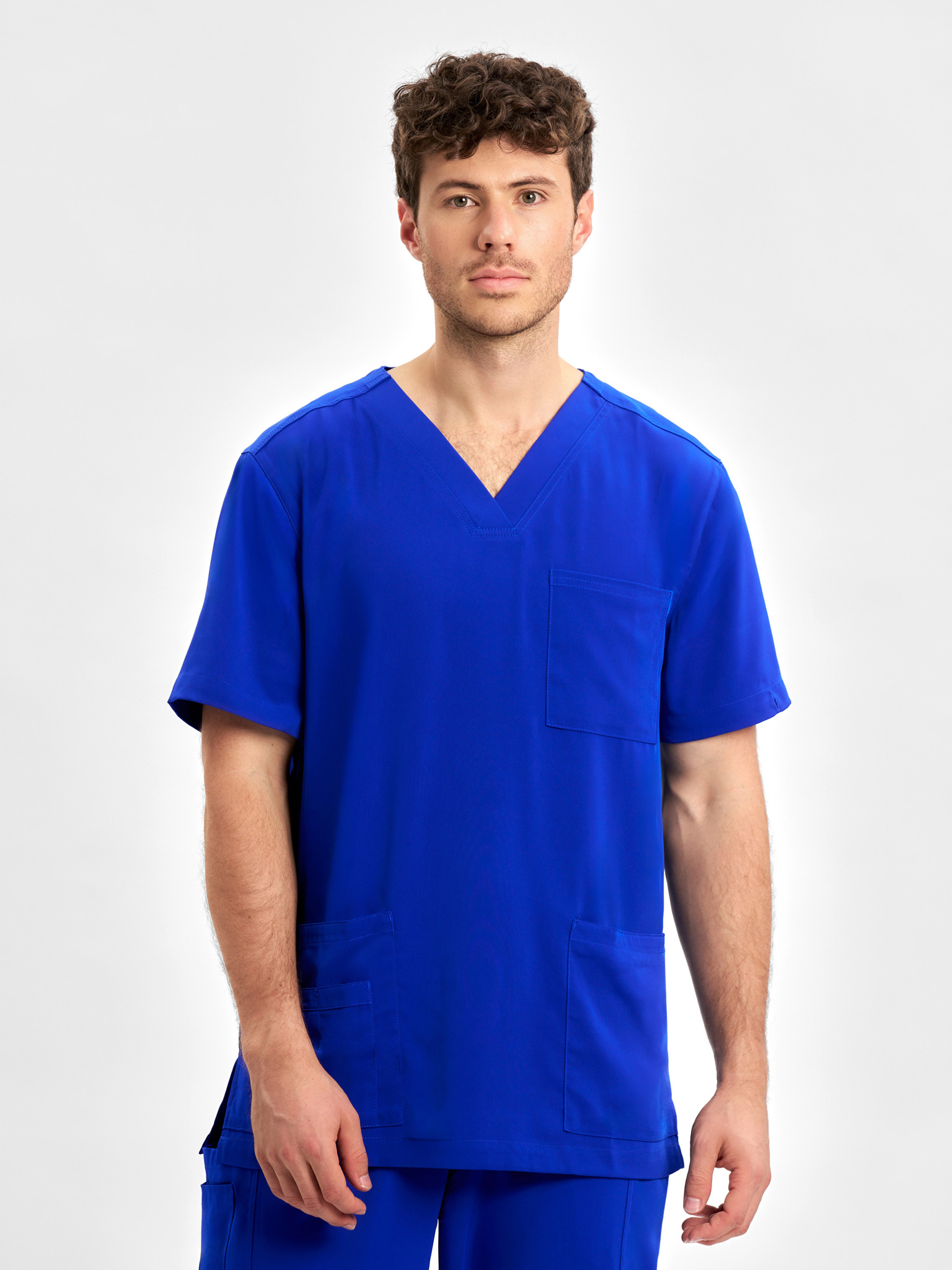 Biz Care Mens Avery V-Neck Scrub Top