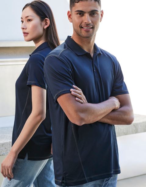 Dart Mens Contrast Panel Polo