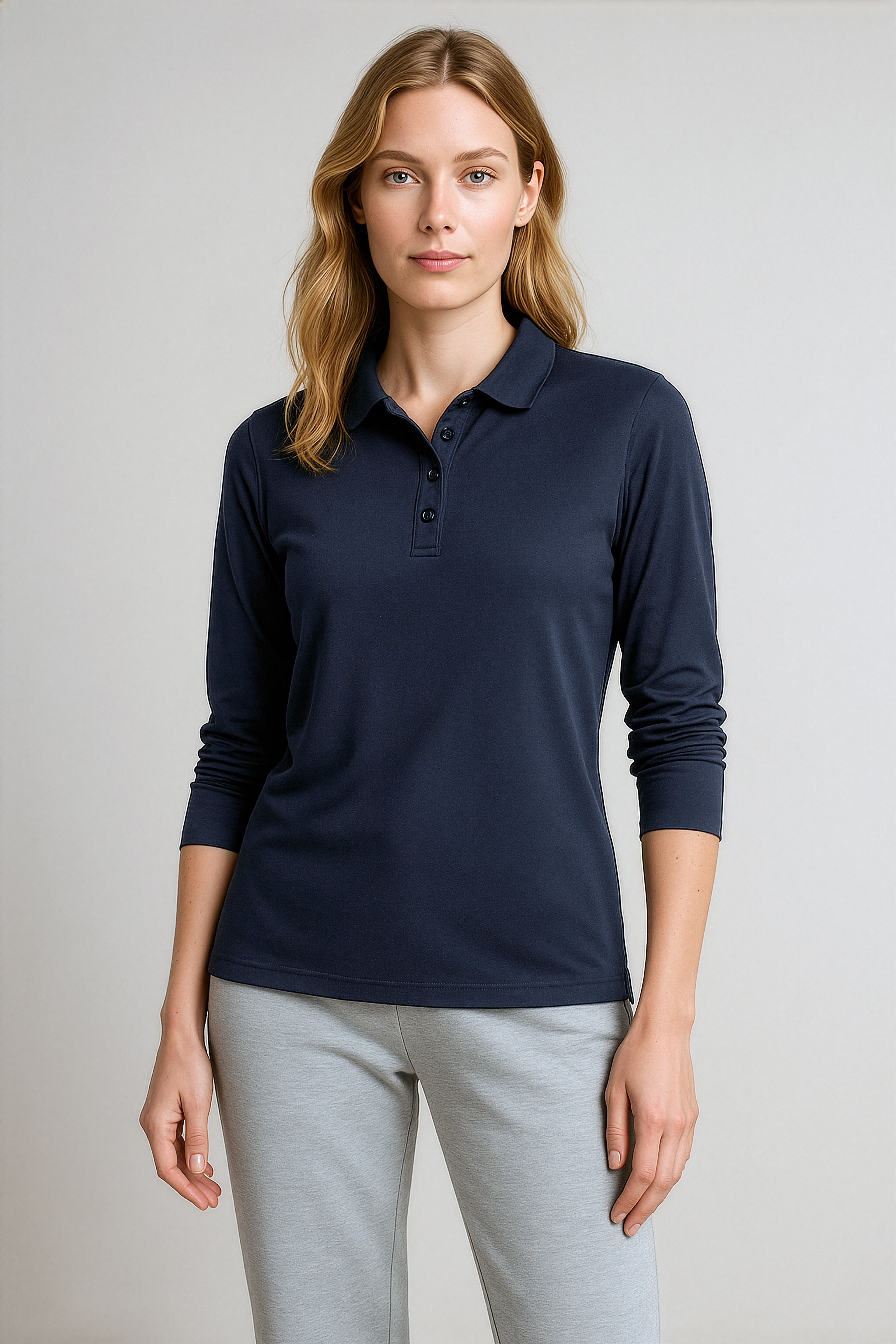 Action Womens L/S Polo