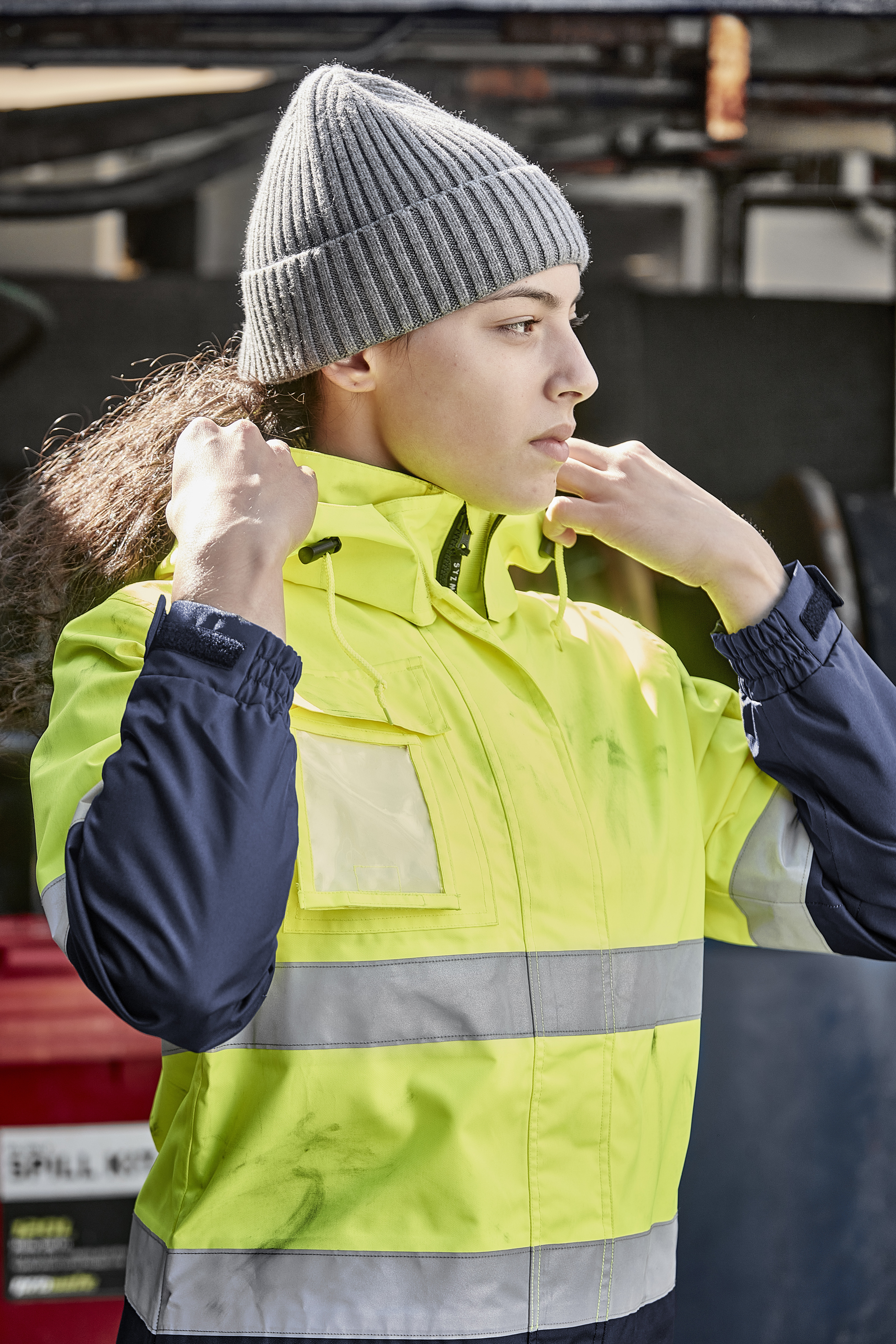 Womens Hi Vis Ultralite Waterproof Jacket