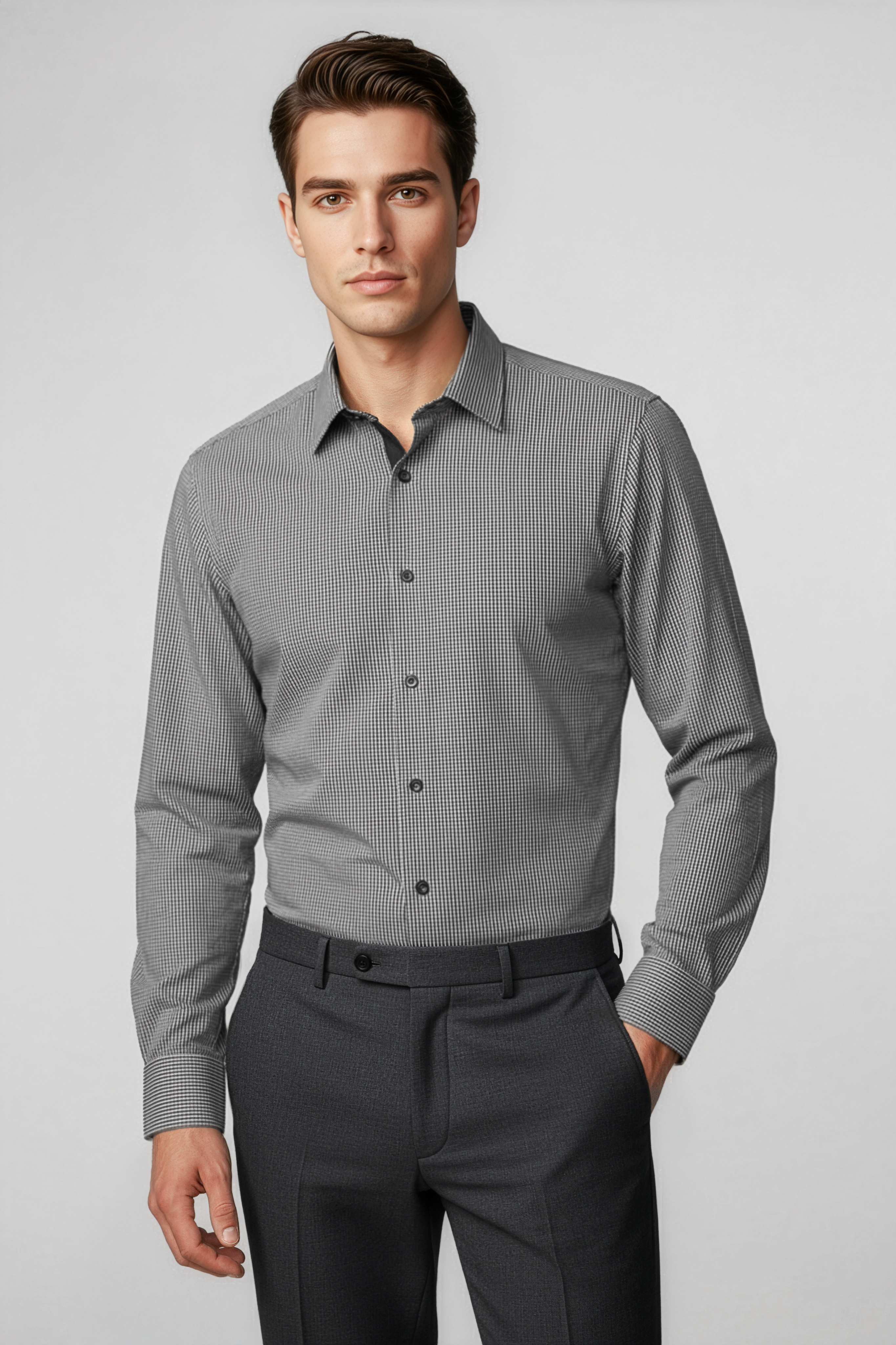 Biz Collection Mens Edge Long Sleeve Shirts