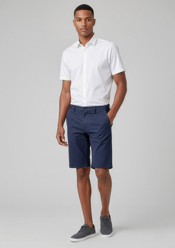 Biz Care Mens Comfort Waist Cargo Short