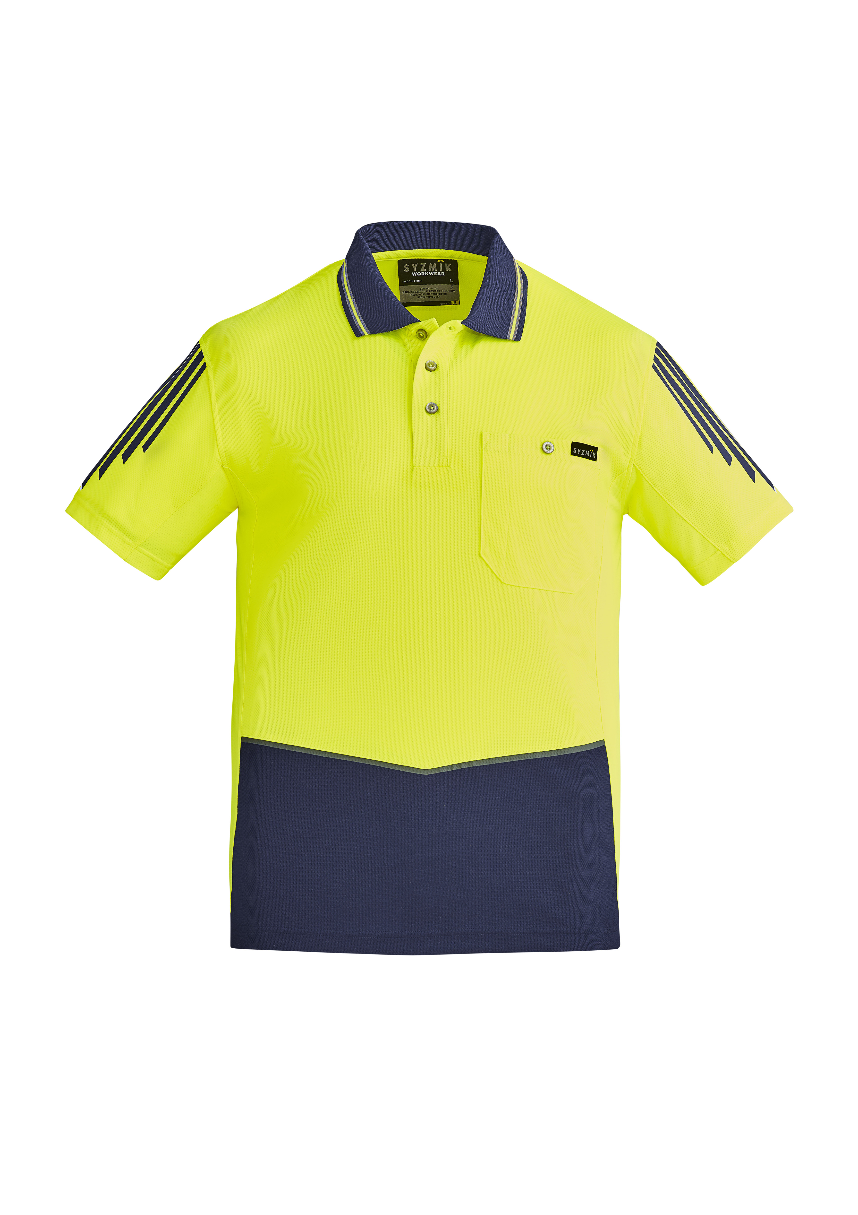 Syzmik Mens Hi Vis Flux S/S Polo