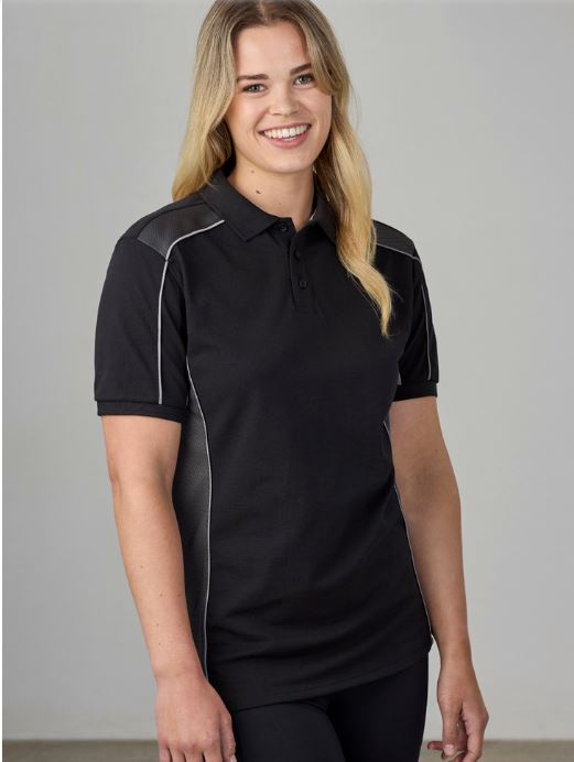 Grid Unisex Moto Pique S/S Polo