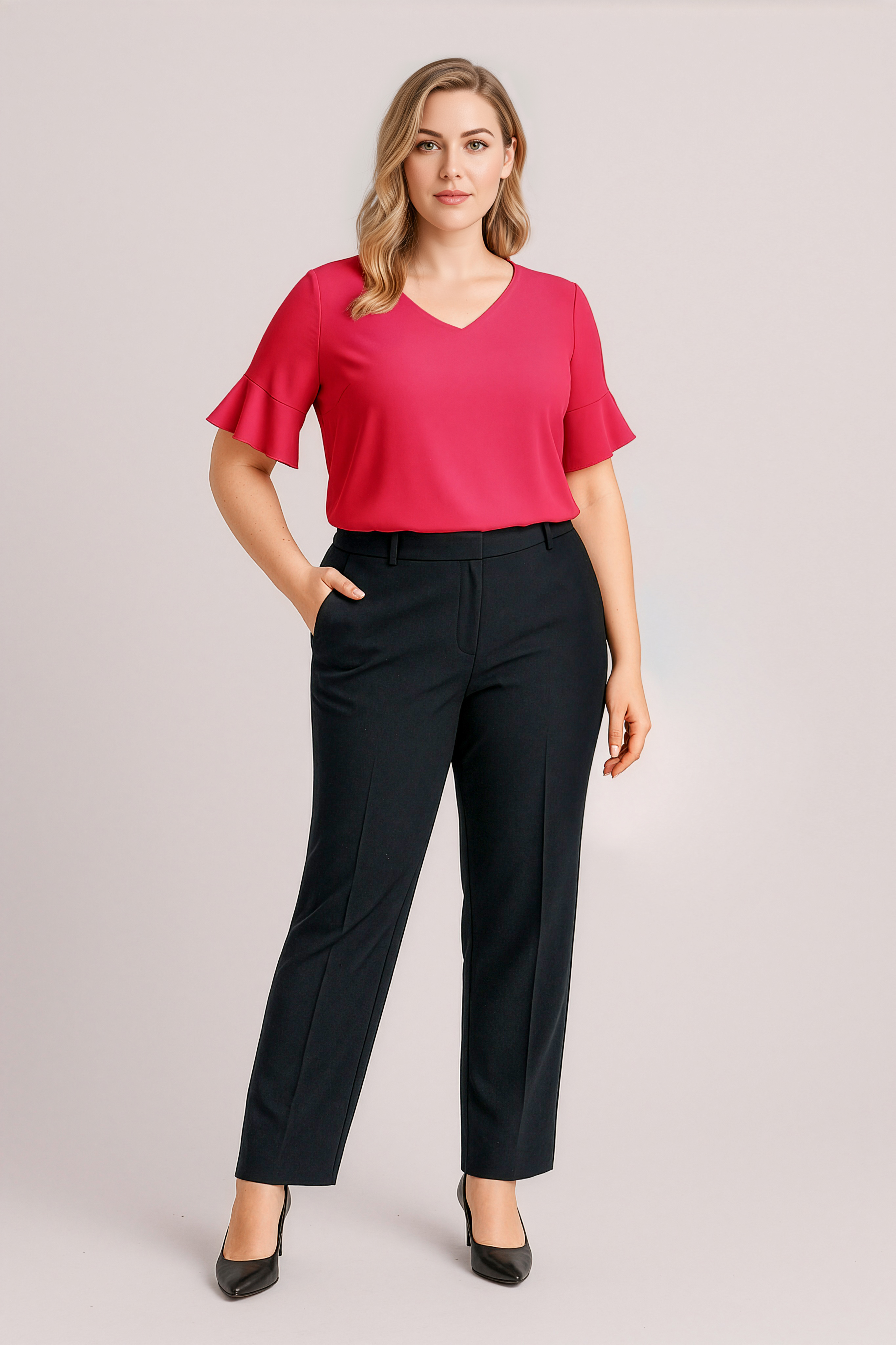 Biz Corporates Womens Siena Adjustable Waist Pant