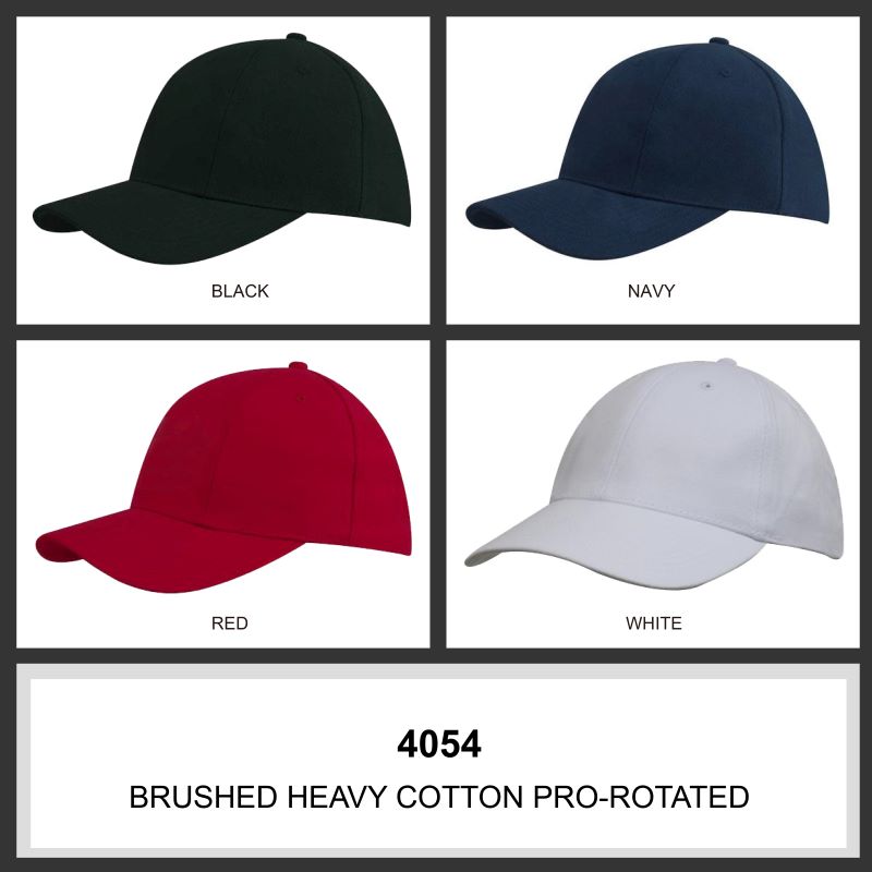 Headwear 6PNL Brushed Heavy Cotton Cap w/- Pro-Rotated Crown